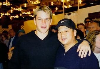 Johnny Chan with Matt Damon